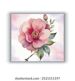 Vektor handgezeichnete florale Hochzeit Einladungskarte