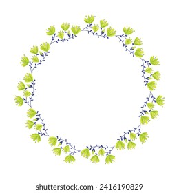 Lealtad floral dibujada a mano vectorial sobre fondo blanco.