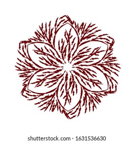 Vector of hand drawn flower. Abstract flower for logo, icon or ornament design
