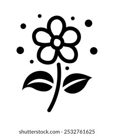Vector Hand Drawn Flower Icon