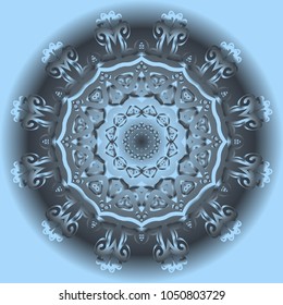 Vector hand drawn flower symbol illustration. mandala design. For fashion, design