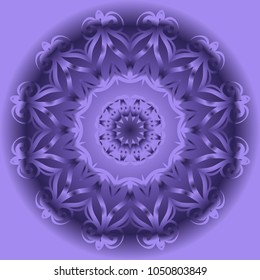 Vector hand drawn flower symbol illustration. mandala design. For fashion, design