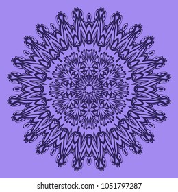 Vector hand drawn flower symbol illustration. mandala design. For fashion, design