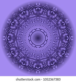 Vector hand drawn flower symbol illustration. Color mandala design. For fashion, surface design