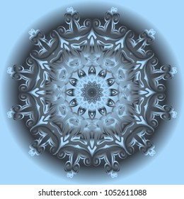 Vector hand drawn flower symbol illustration. mandala design. For fashion, design