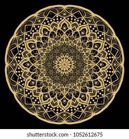 Vector hand drawn flower symbol illustration. mandala design. For fashion, design