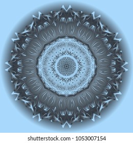 Vector hand drawn flower symbol illustration. mandala design. For fashion, design