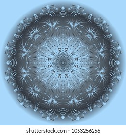 Vector hand drawn flower symbol illustration. mandala design. For fashion, design