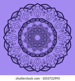 Vector hand drawn flower symbol illustration. mandala design. For fashion, design