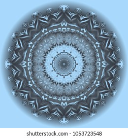 Vector hand drawn flower symbol illustration. mandala design. For fashion, design