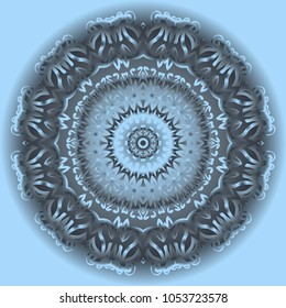 Vector hand drawn flower symbol illustration. mandala design. For fashion, design