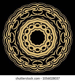 Vector hand drawn flower symbol illustration. Color mandala design. For fashion, surface design