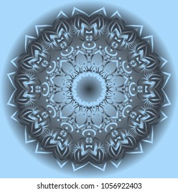 Vector hand drawn flower symbol illustration. mandala design. For fashion, design