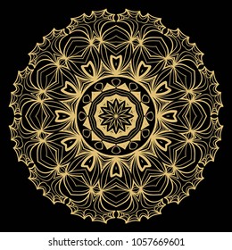 Vector hand drawn flower symbol illustration. mandala design. For fashion, design