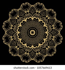 Vector hand drawn flower symbol illustration. mandala design. For fashion, design