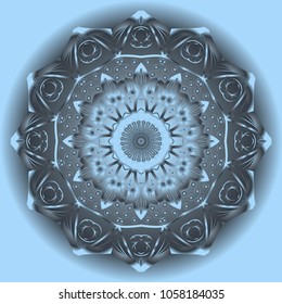 Vector hand drawn flower symbol illustration. mandala design. For fashion, design