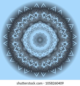 Vector hand drawn flower symbol illustration. mandala design. For fashion, design