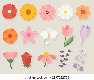 Vector hand drawn flowers. For banner poster promotion website online shopping advertisement.