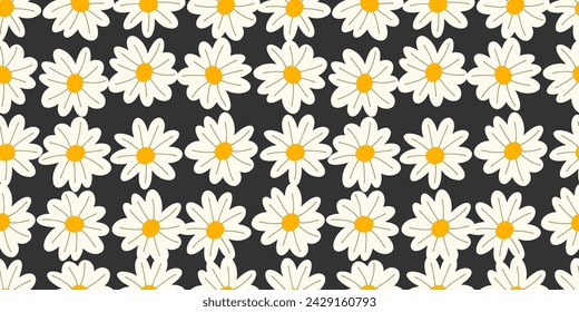 Vector hand drawn flowers. Seamless pattern for textile design, wallpaper, stationery, home decor, packaging, background, art and crafts.