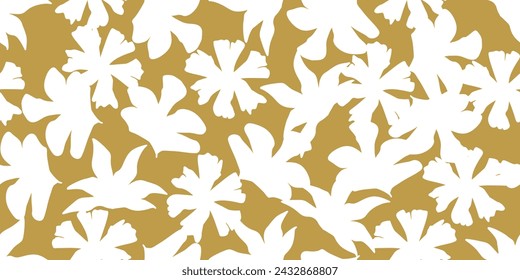 Vektor handgezeichnete Blumen. Nahtloses Muster für Textildesign, Tapeten, Schreibwaren, Heimdekor, Verpackung, Hintergrund, Kunst und Handwerk.