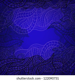 Vector hand drawn frame background for your design