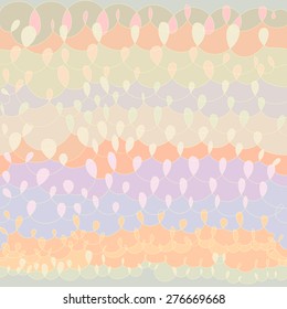 Vector hand drawn free style knit shape design abstract background. Seamless pattern.