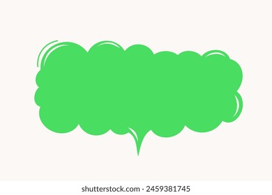 Vector hand drawn funny speech bubble shape. Communication icon. Background for quotes, chats, messages.