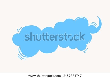 Vector hand drawn funny speech bubble shape. Communication icon. Background for quotes, chats, messages.