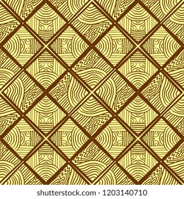Vector hand drawn geometric seamless pattern with feminine lines drawing colorful background. Print ready for your fashion textile with women color theme.