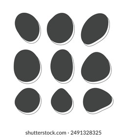 Vektorgrafik handgezeichnete geometrische Formen Illustration