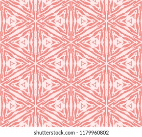 Vector hand drawn geometric spheres scandinavian seamless pattern background of red interconnected spheres. Winter holiday design for decor, backgrounds, gift paper, fabric