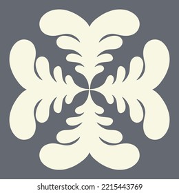 Vector hand drawn groovy minimalistic illustration. Creative abstract artwork . Template for card, poster, banner, print for t-shirt, pin, badge, patch.