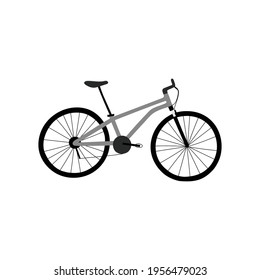 Ilustración de la bicicleta dibujada a mano por vectores. Aislado sobre fondo blanco.