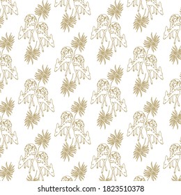 Vector hand drawn illustration of deer isolated. Creative artwork. Template for card, poster, banner, print for t-shirt, pin, badge, patch.