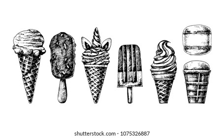 Ice Cream Sketch Stock Vectors, Images & Vector Art | Shutterstock