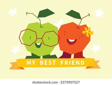 Vector hand drawn illustration for international friendship day celebration