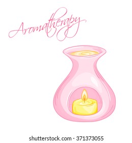 vector hand drawn illustration of isolated oil burner.