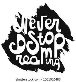 Vector hand drawn illustration with lettering
