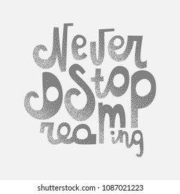 Vector hand drawn illustration with lettering