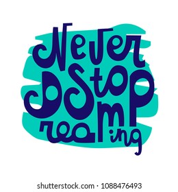 Vector hand drawn illustration with lettering