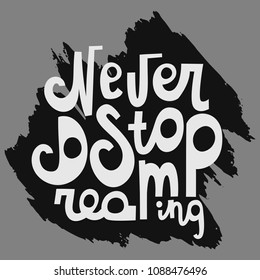Vector hand drawn illustration with lettering