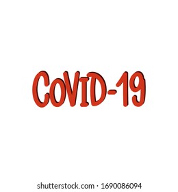 Vector hand drawn illustration. Lettering phrases Coronavirus COvid-19. Idea for poster, postcard.