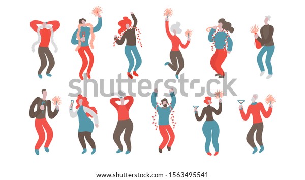 Vector Hand Drawn Illustration Men Women Stock Vector Royalty Free 1563495541 Shutterstock