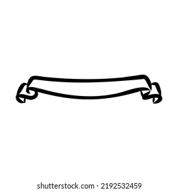 Vector hand drawn illustration of old scrolls in vintage engraved style. isolated on white background.