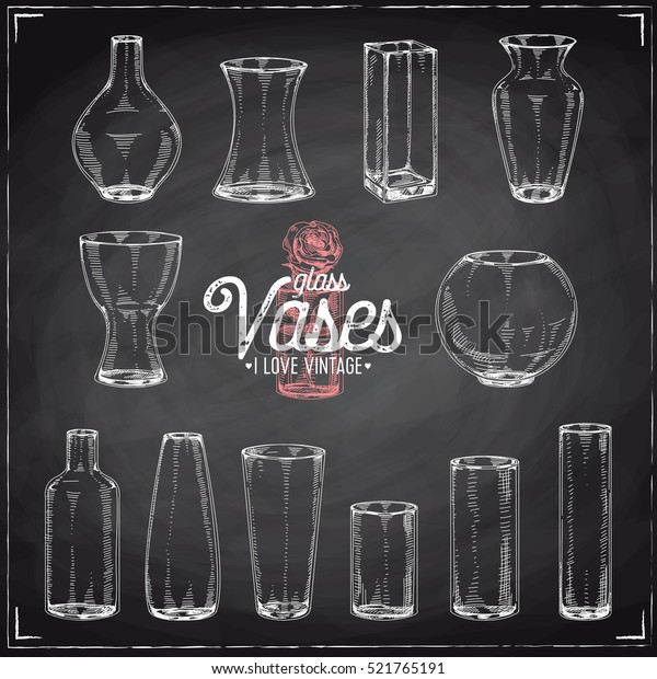 Vector Hand Drawn Illustration Vases Sketch Stock Vector Royalty