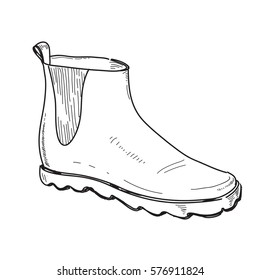 VECTOR Hand drawn illustration woman shoe sketch icon isolated on background