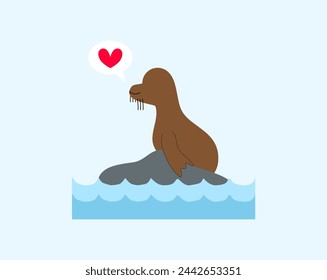 Vector hand drawn illustration of world oceans day. Eco problem banner with restrictive sign. Save animal life suitable for banner, infographic and education awareness. Save ocean day.