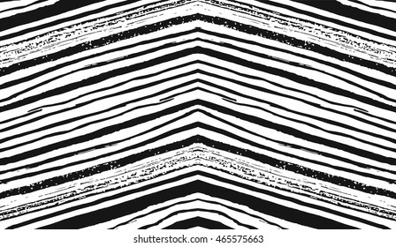 Vector hand drawn ink pattern of grunge brush strokes isolated on white background.Painted pattern