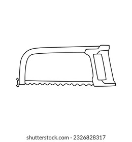 Vector hand drawn jigsaw isolated on white background