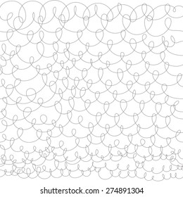 Vector hand drawn knit design background. Seamless pattern.